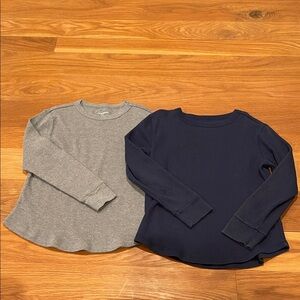 Kids Long-Sleeve Waffle-Knit Shirts - 2 for $12